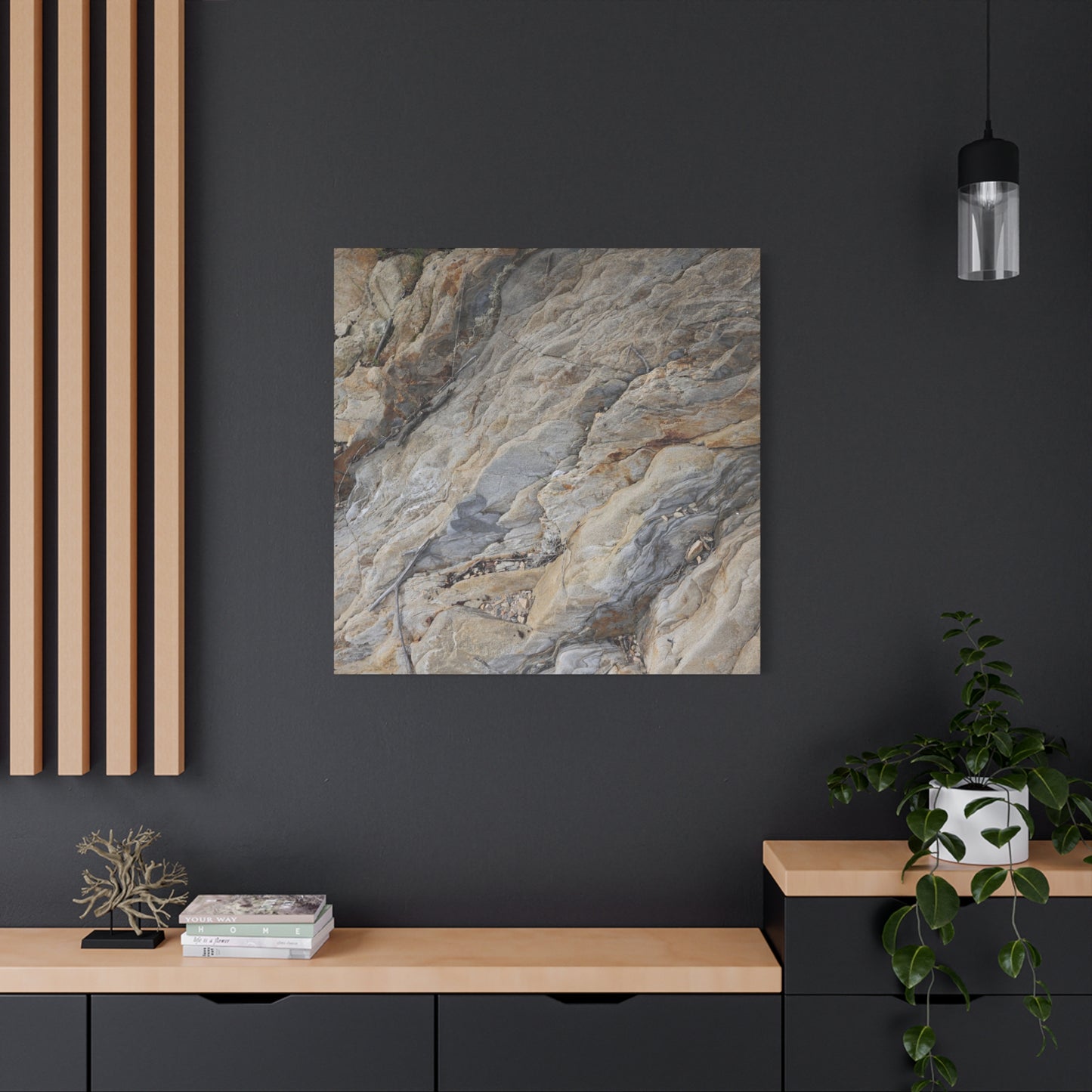 Stone Memory - Unique Frameless Canvas Wall Art - Art By Earth