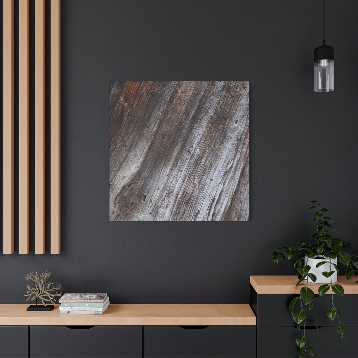 Aged Planks - Unique Frameless Canvas Wall Art - Art By Earth