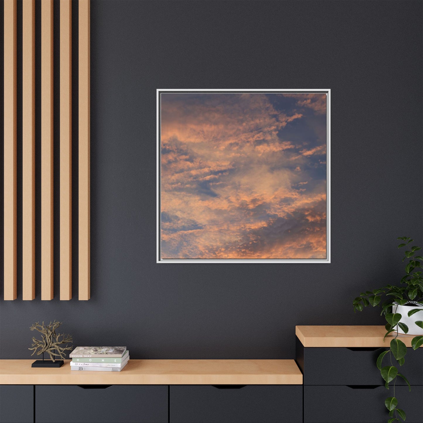 Sunset's Ethereal Canvas - Unique Stretched Canvas Wall Art - Art By Earth