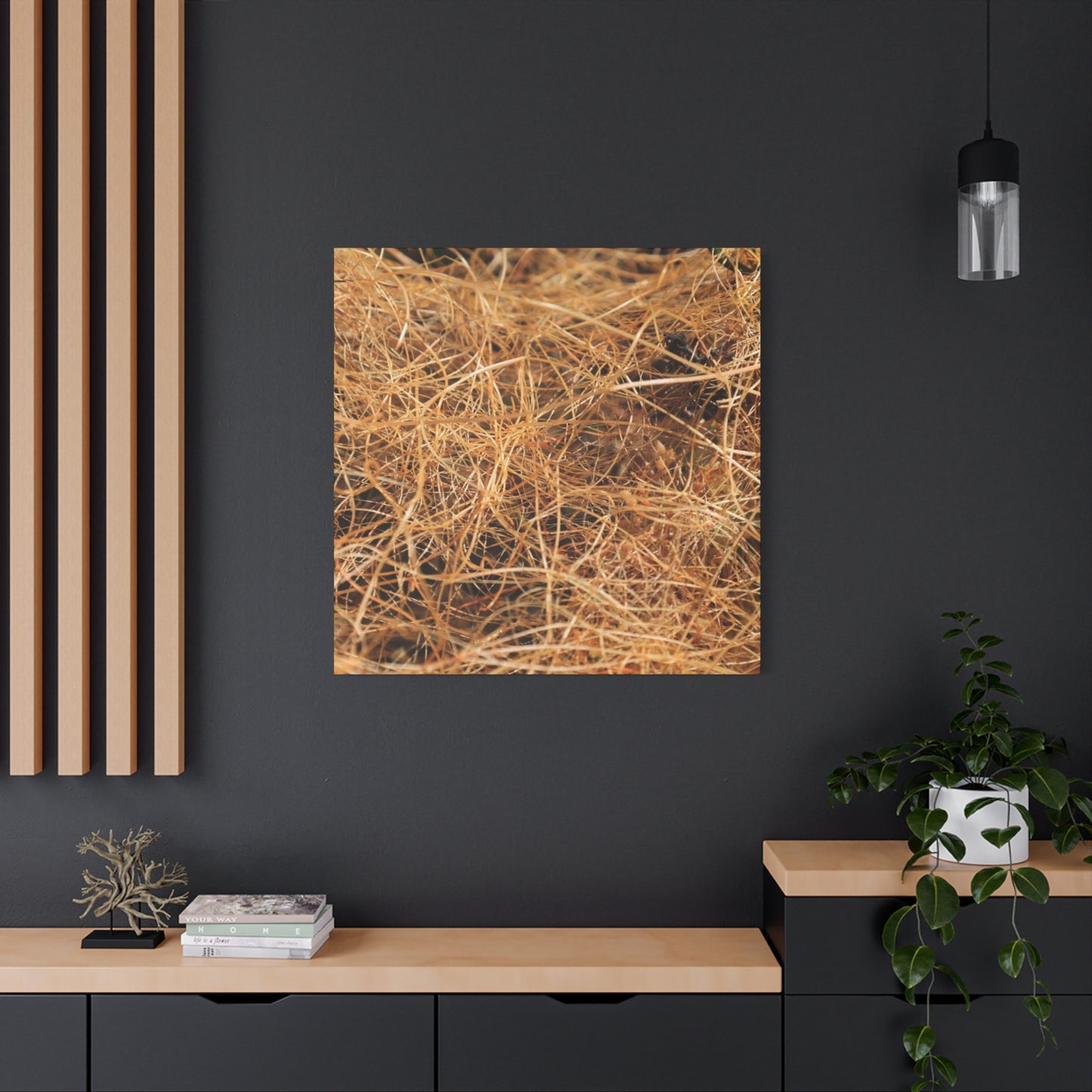 Dry Grass - Unique Frameless Canvas Wall Art - Art By Earth