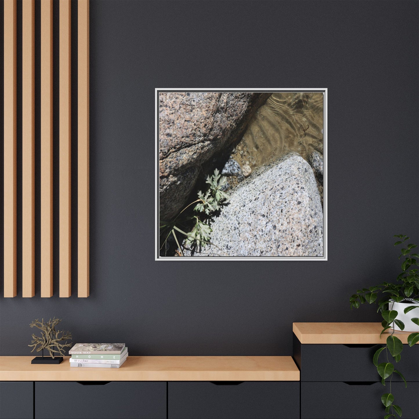 Resilience in Stone - Unique Stretched Canvas Wall Art - Art By Earth