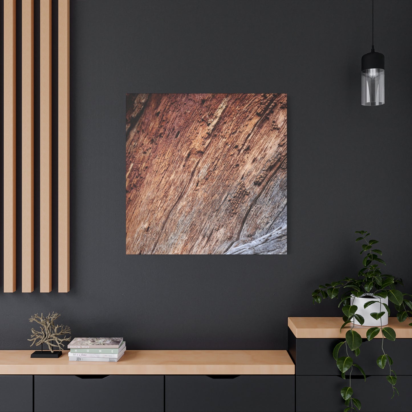Natural Wood Grain - Unique Frameless Canvas Wall Art - Art By Earth