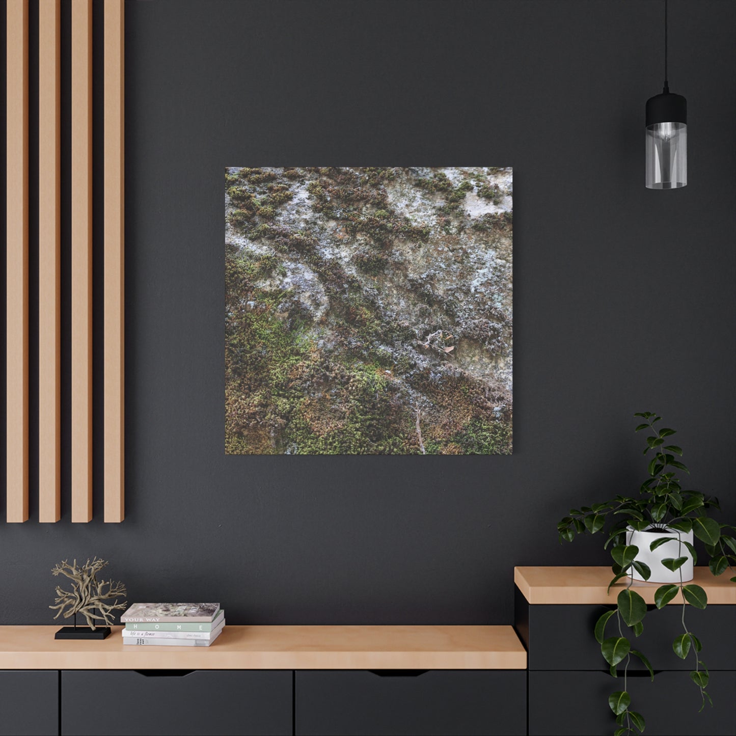 Moss Tapestry - Unique Frameless Canvas Wall Art - Art By Earth