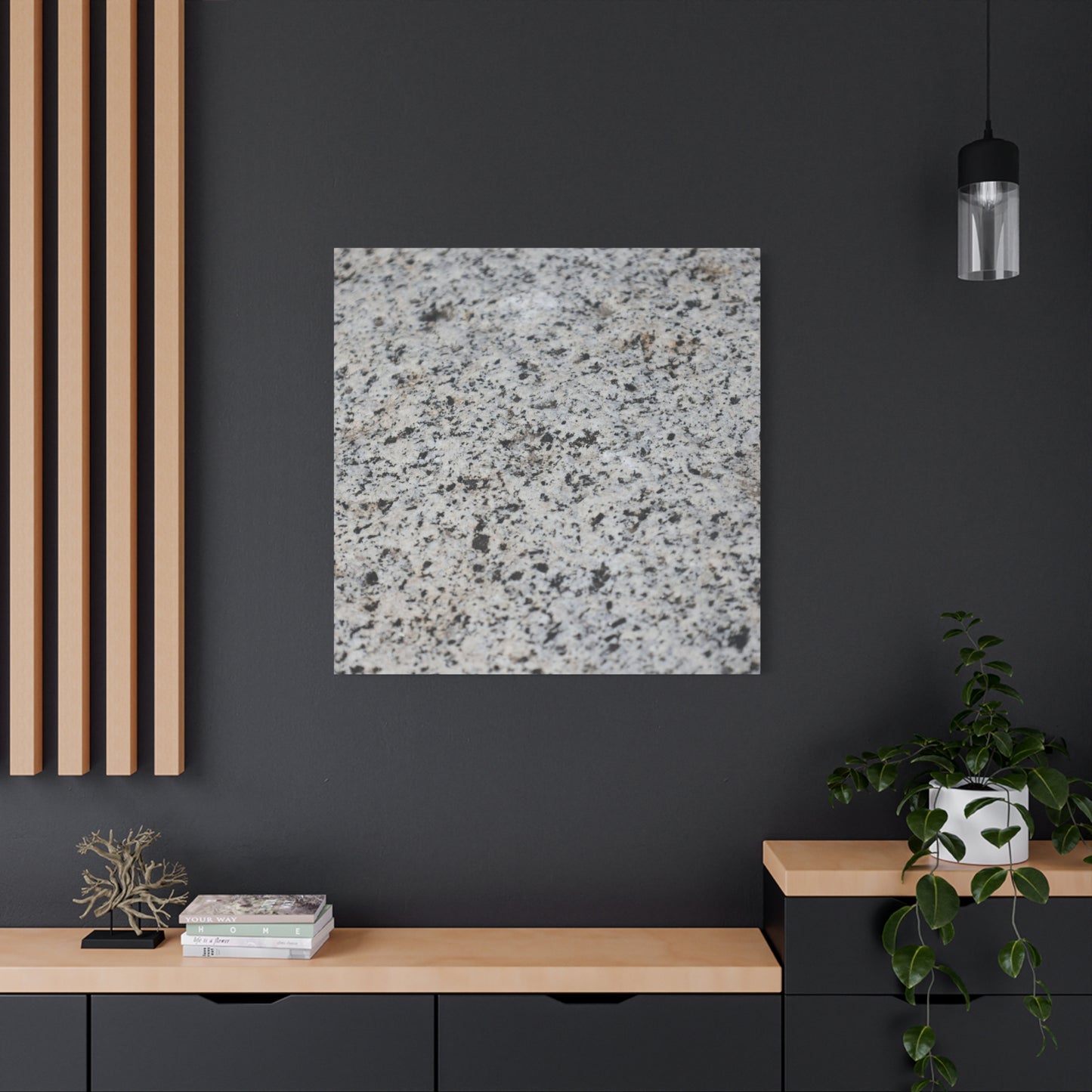Speckled Silence - Unique Frameless Canvas Wall Art - Art By Earth