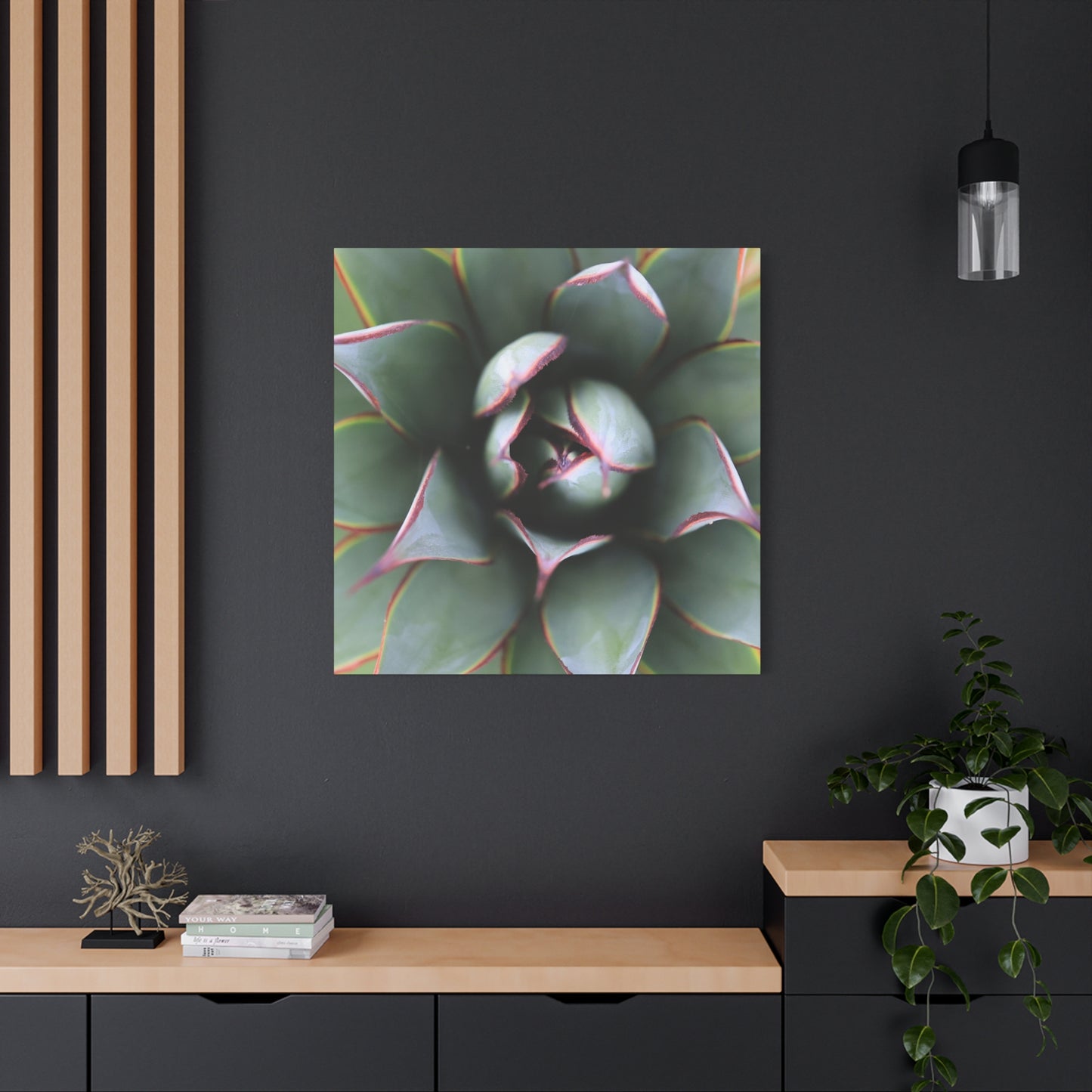 Emerald Spiral - Unique Frameless Canvas Wall Art - Art By Earth
