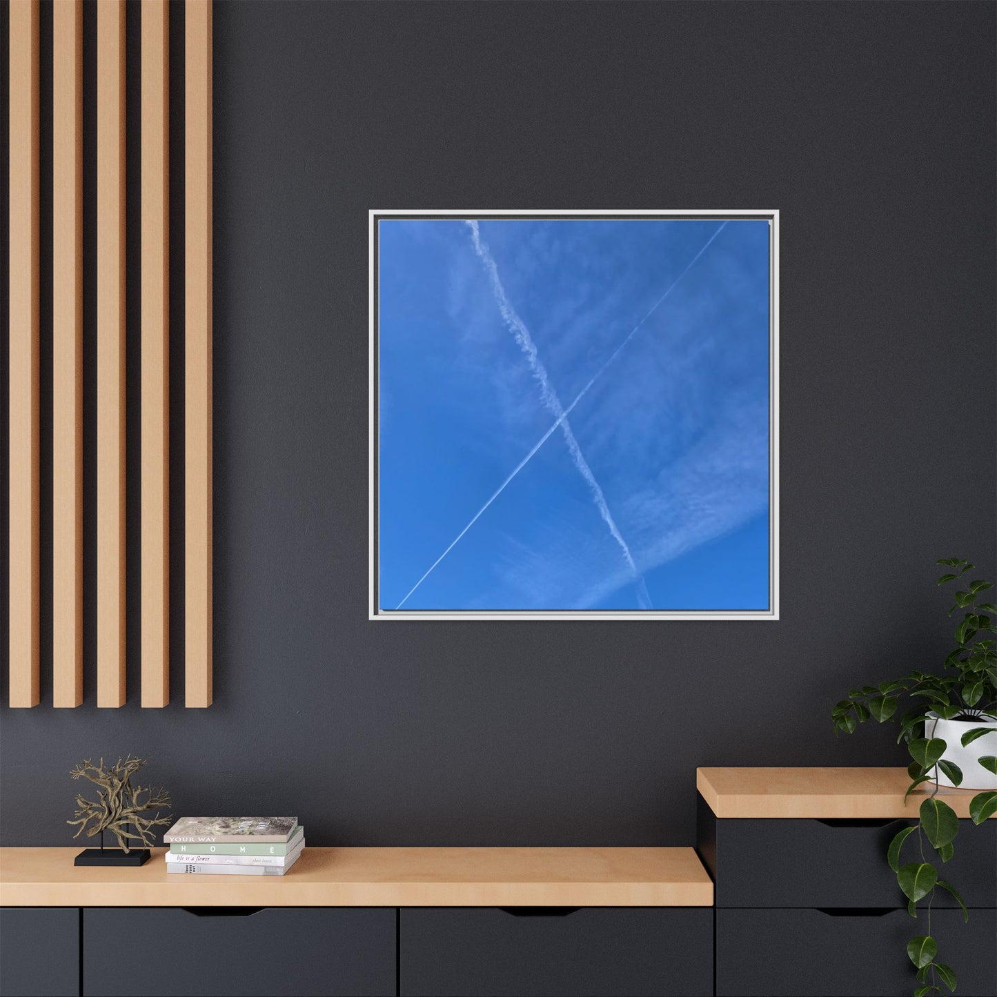 Sky Crossroads - Unique Stretched Canvas Wall Art - Art By Earth