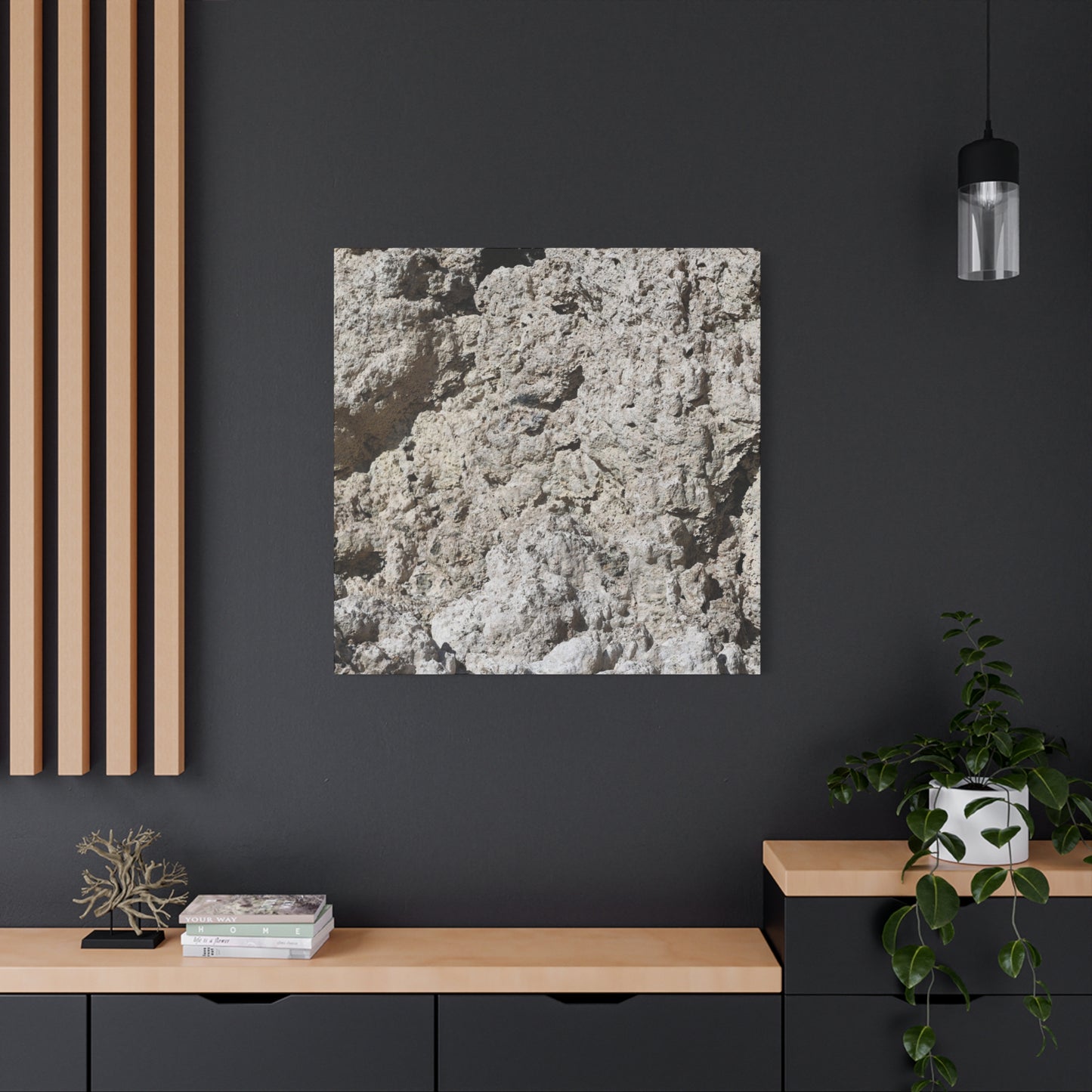 Limestone Symphony - Unique Frameless Canvas Wall Art
