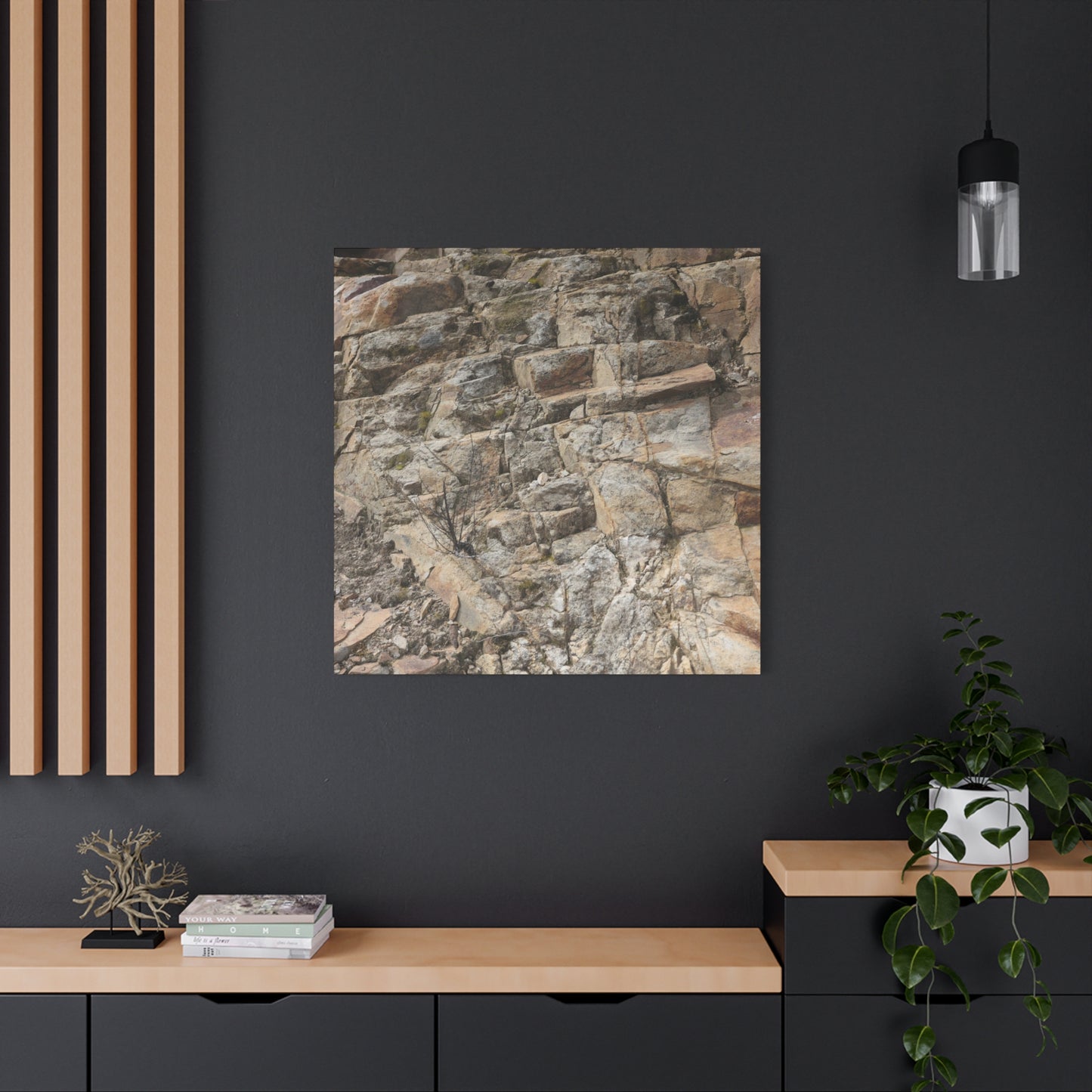 Broken Rock Canvas - Unique Frameless Canvas Wall Art - Art By Earth