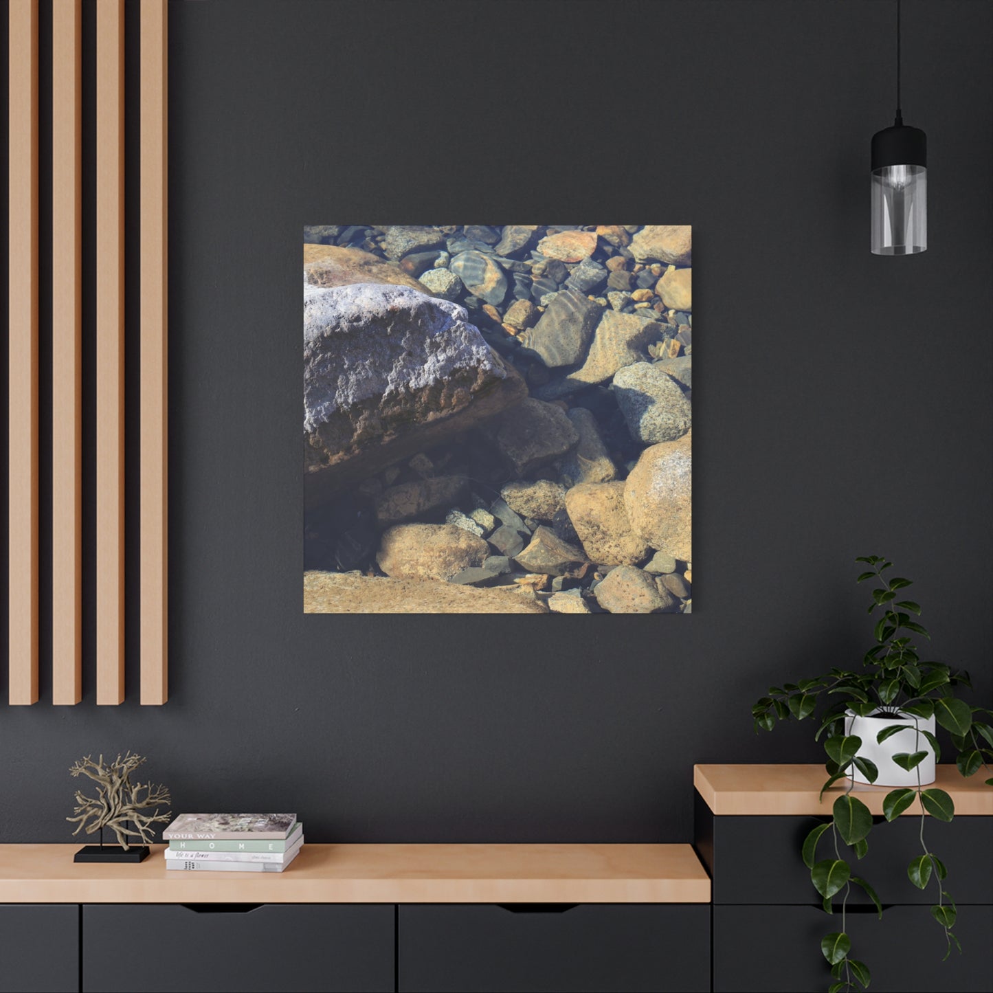 Lithic Symphony - Unique Frameless Canvas Wall Art