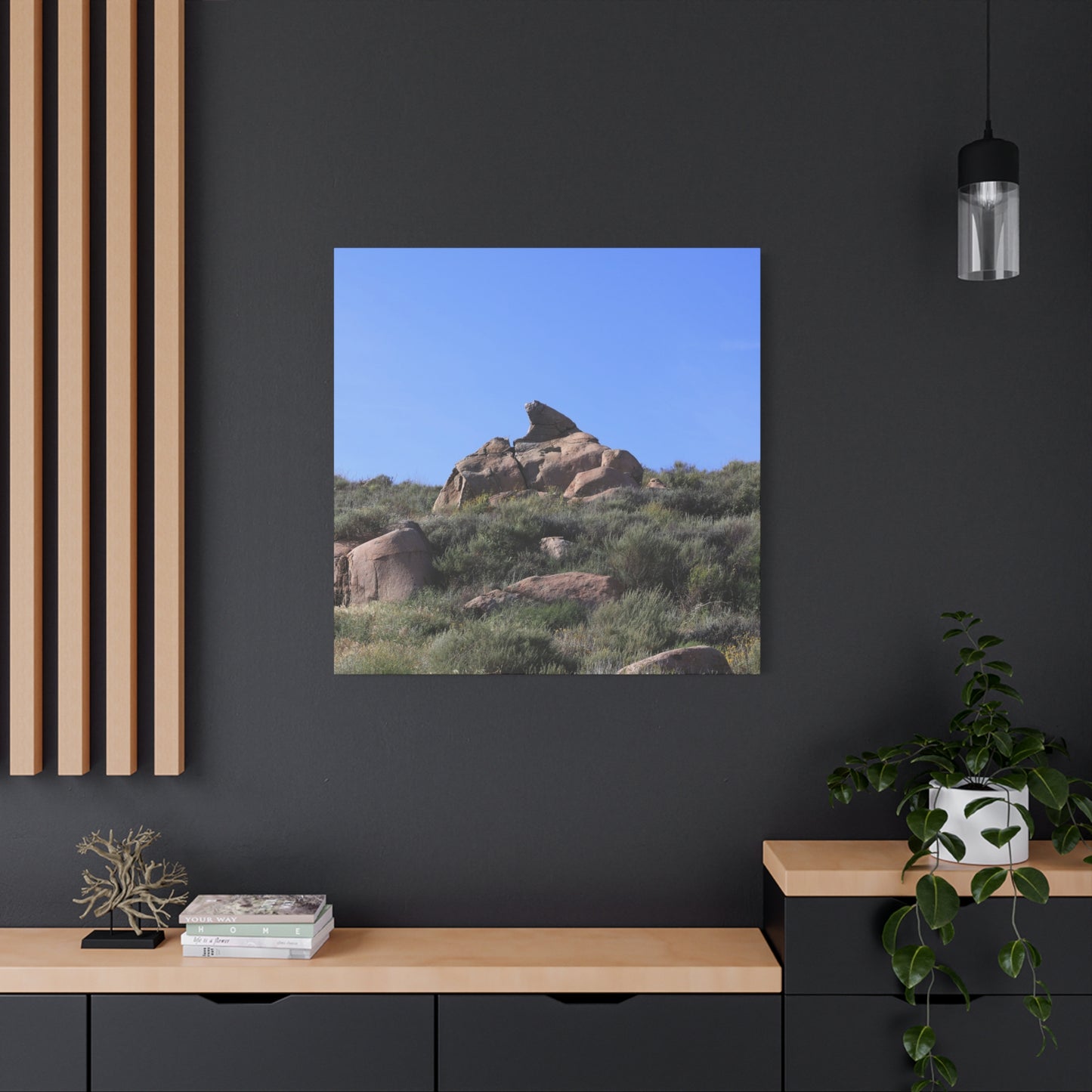 Desert Rock Formation - Unique Frameless Canvas Wall Art - Art By Earth