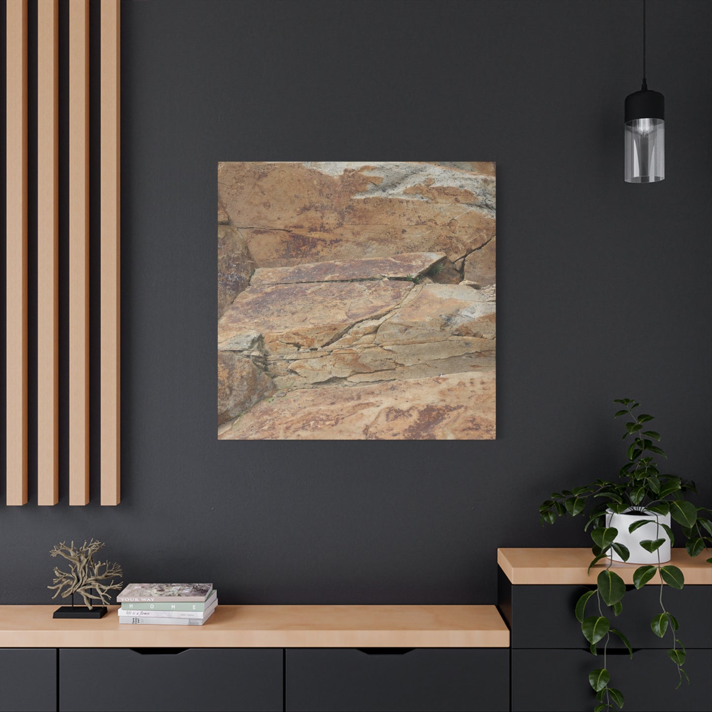 Rocky Terrain - Unique Frameless Canvas Wall Art - Art By Earth