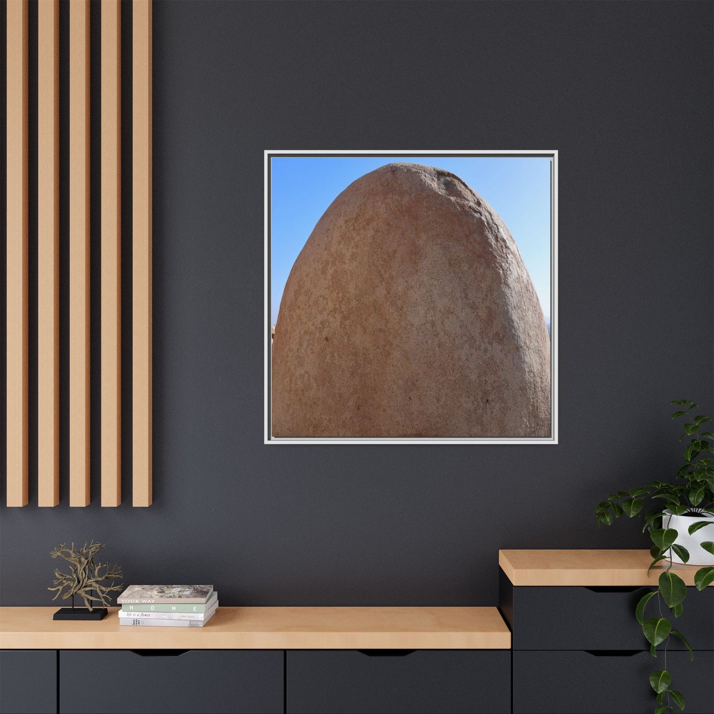 Stone Sphere - Unique Stretched Canvas Wall Art - Art By Earth