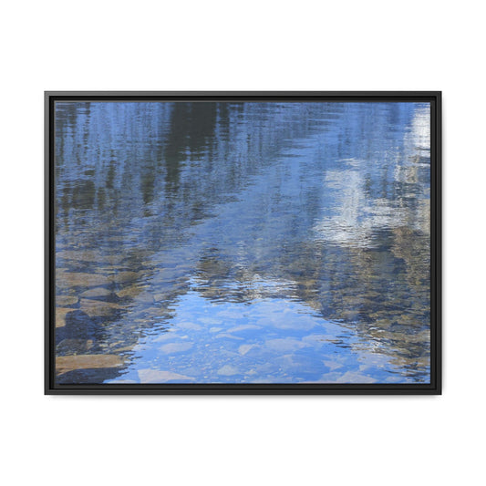 Reflected Stones - Unique Stretched Canvas Wall Art - Art By Earth