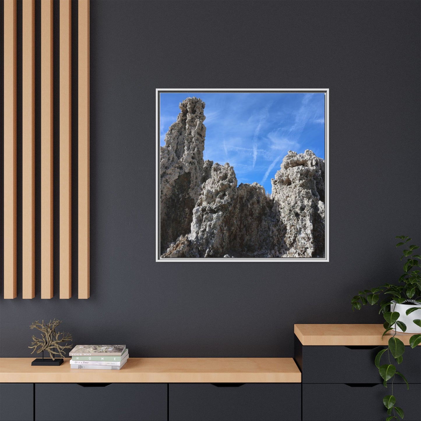 Weathered Sentinels - Unique Stretched Canvas Wall Art - Art By Earth