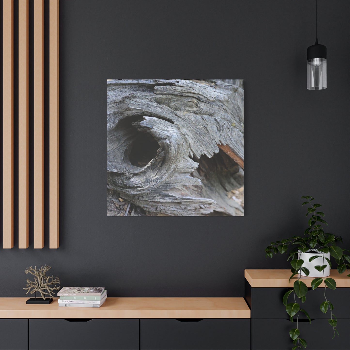 Twisted Whispers of the Forest Floor - Unique Frameless Canvas Wall Art - Art By Earth