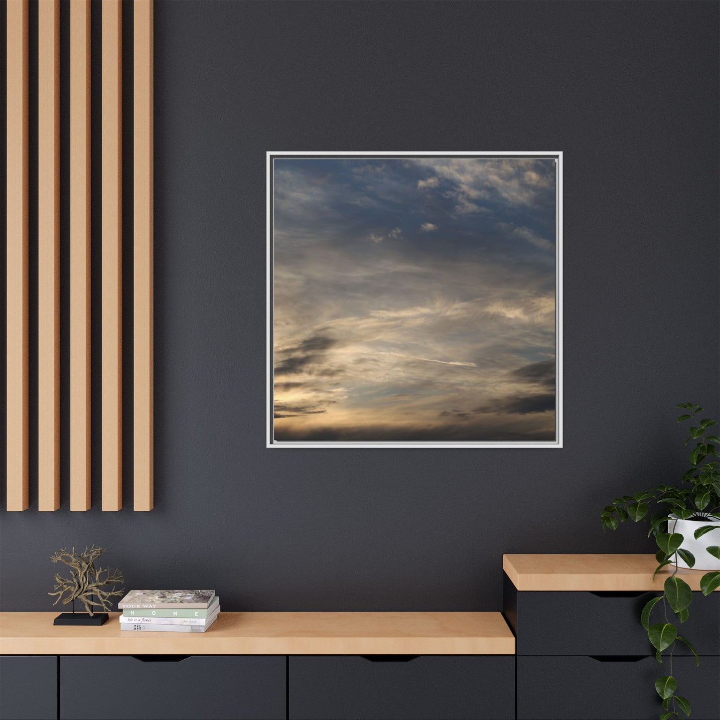 Clouded Thoughts - Unique Stretched Canvas Wall Art - Art By Earth