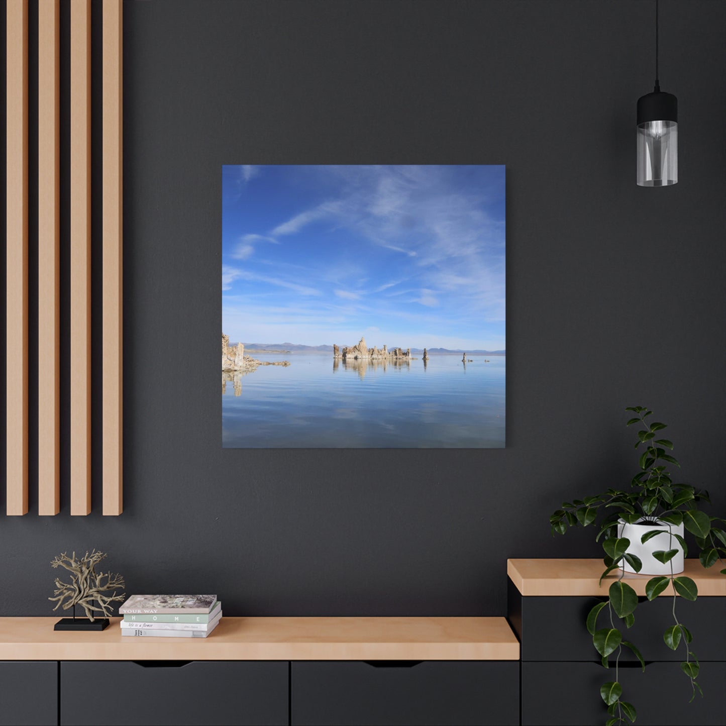Stillness Reflected - Unique Frameless Canvas Wall Art