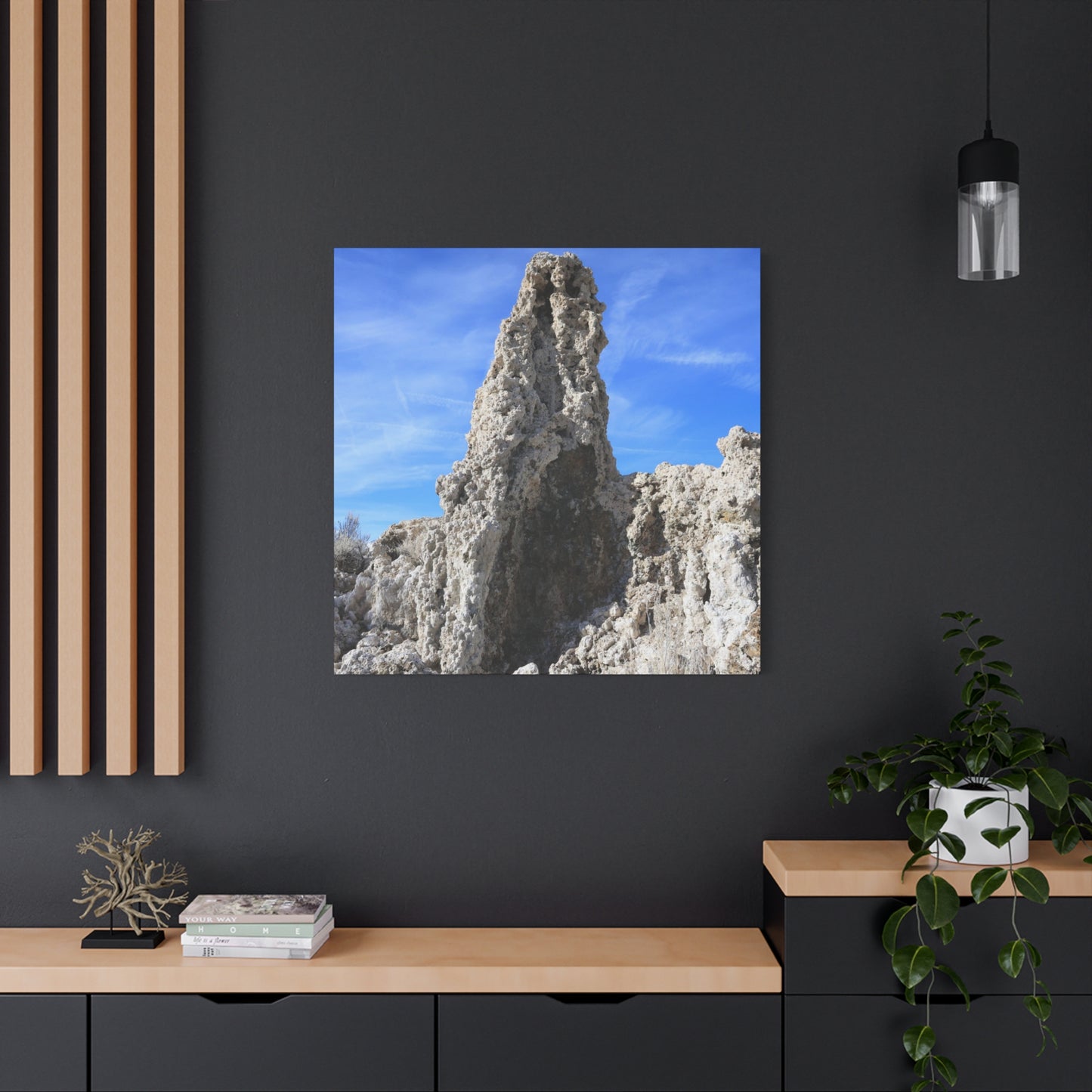 Towering Limestone Sentinels - Unique Frameless Canvas Wall Art