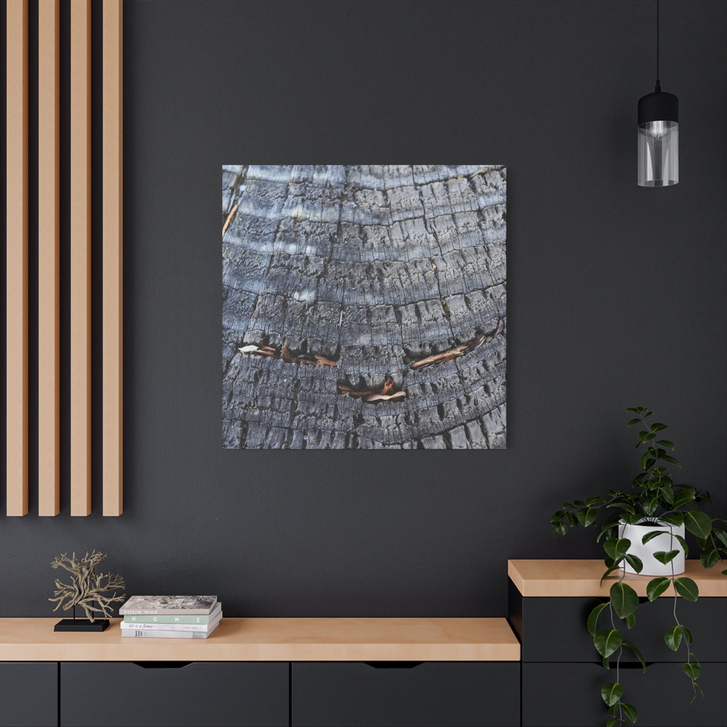 Time's Fractal Whispers - Unique Frameless Canvas Wall Art - Art By Earth