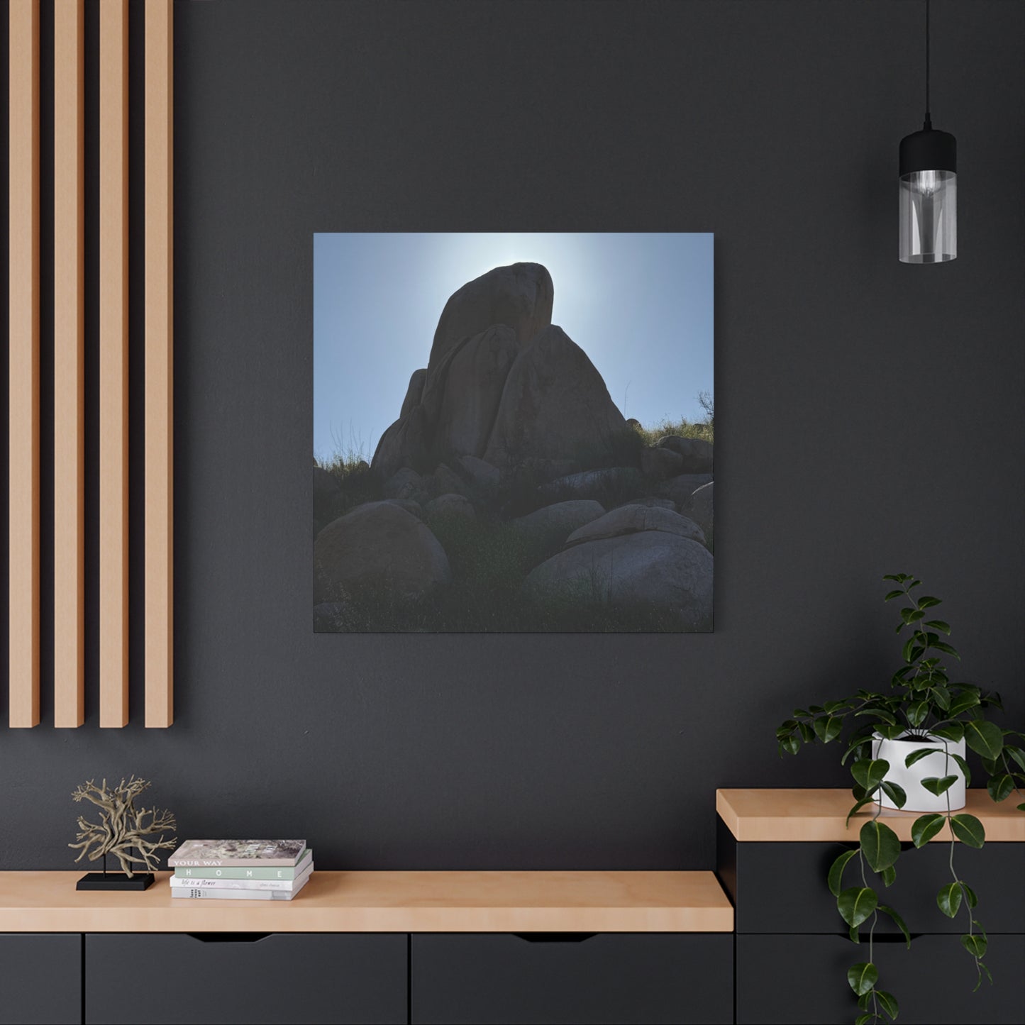 Rocks of Solitude - Unique Frameless Canvas Wall Art - Art By Earth