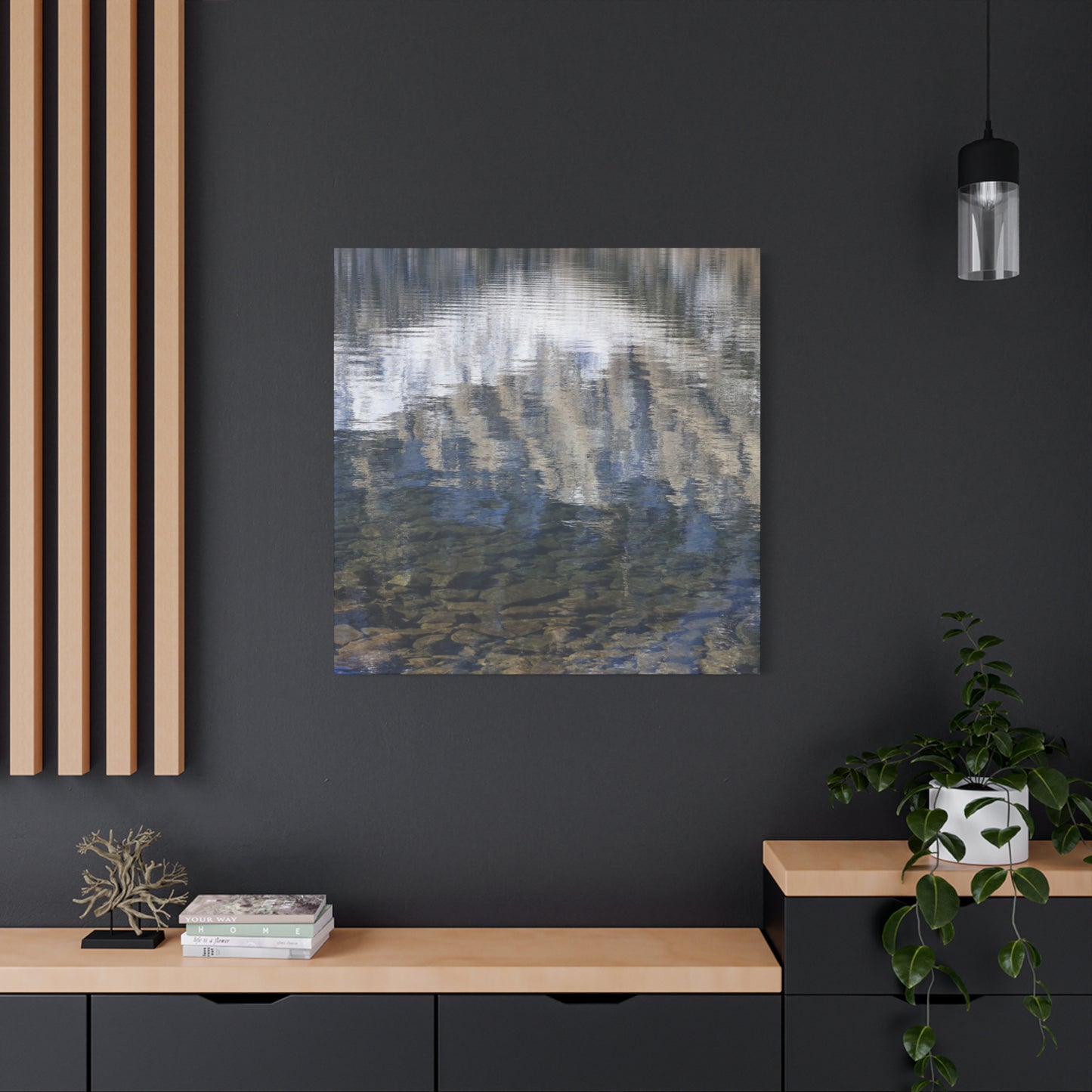 Ripples of Reflection - Unique Frameless Canvas Wall Art - Art By Earth