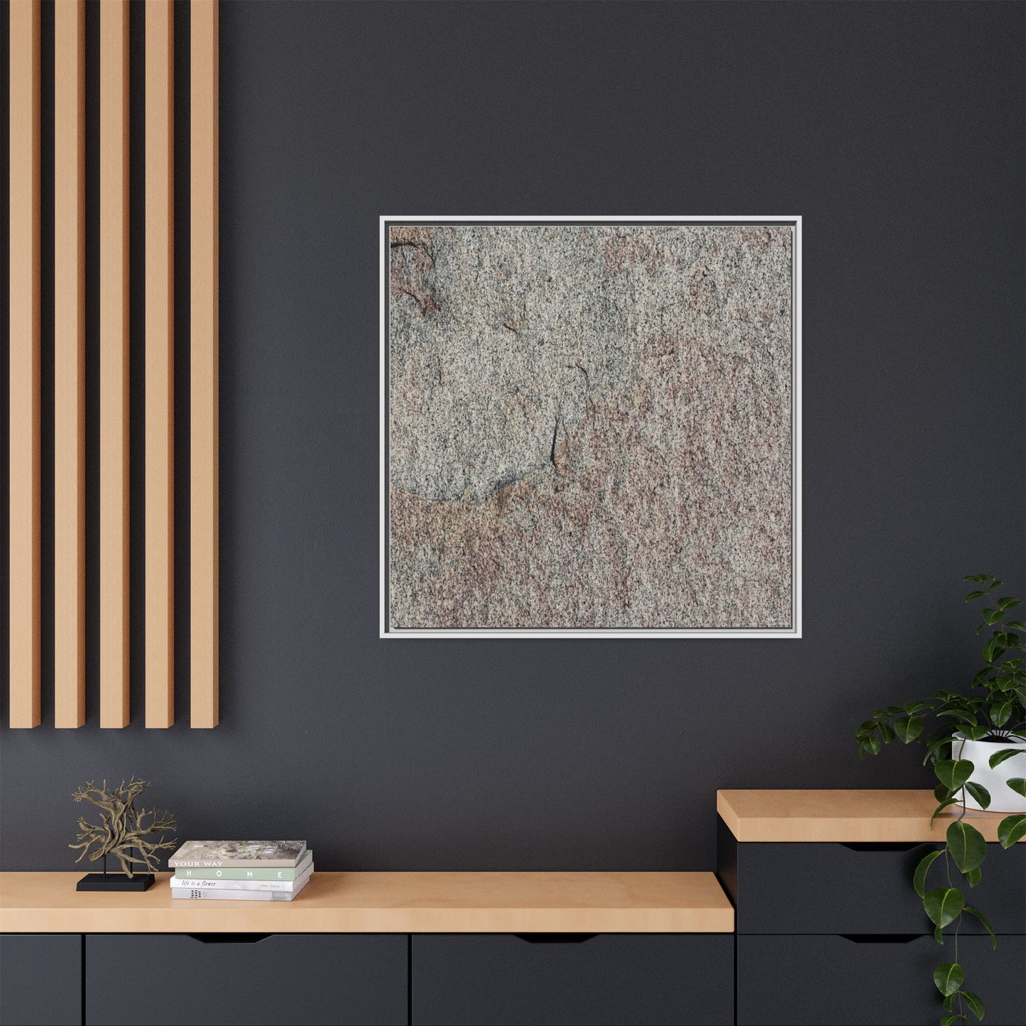 Fissured Stone - Unique Stretched Canvas Wall Art - Art By Earth