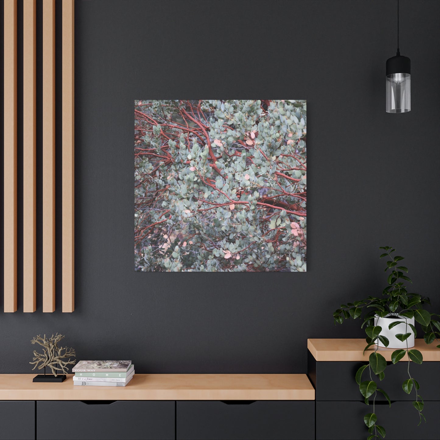 Whispers of Silver and Rust - Unique Frameless Canvas Wall Art - Art By Earth