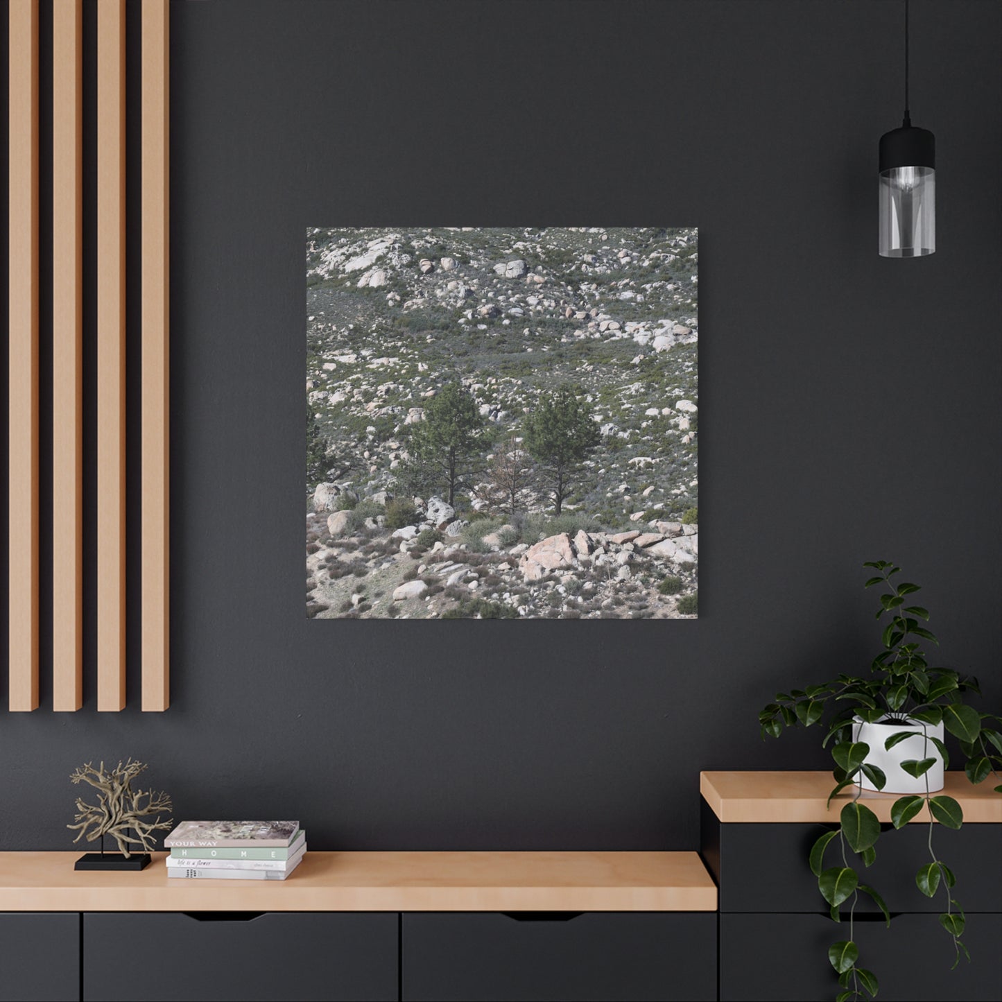 Rocky Mountain Landscape - Unique Frameless Canvas Wall Art - Art By Earth