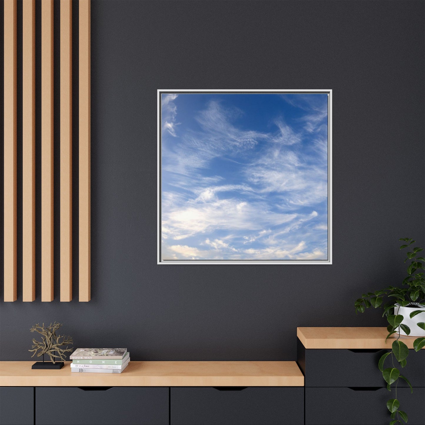 Ethereal Blue Tapestry - Unique Stretched Canvas Wall Art - Art By Earth