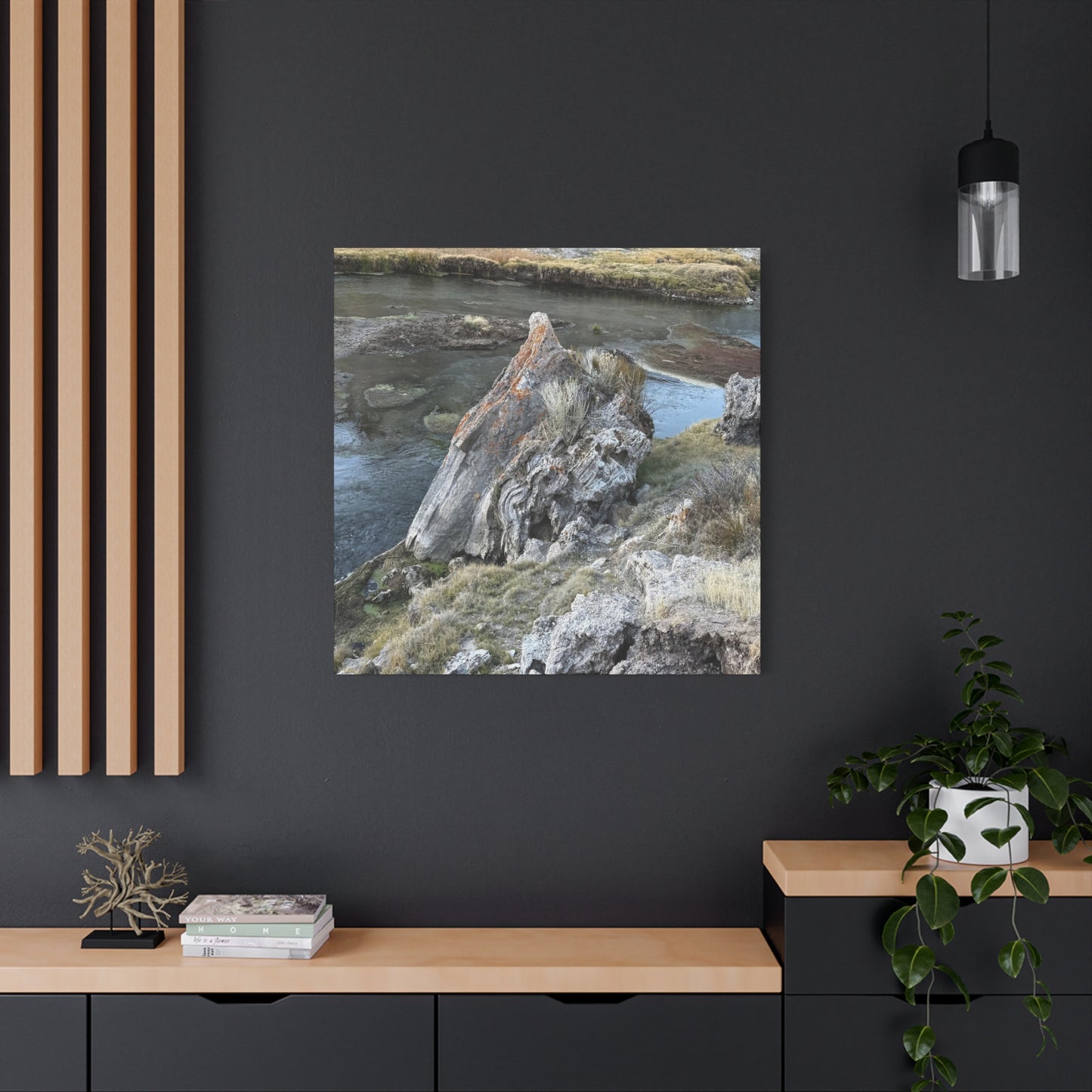 River's Edge - Unique Frameless Canvas Wall Art - Art By Earth
