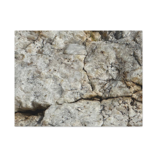 Ancient Rock Face - Unique Frameless Canvas Wall Art - Art By Earth