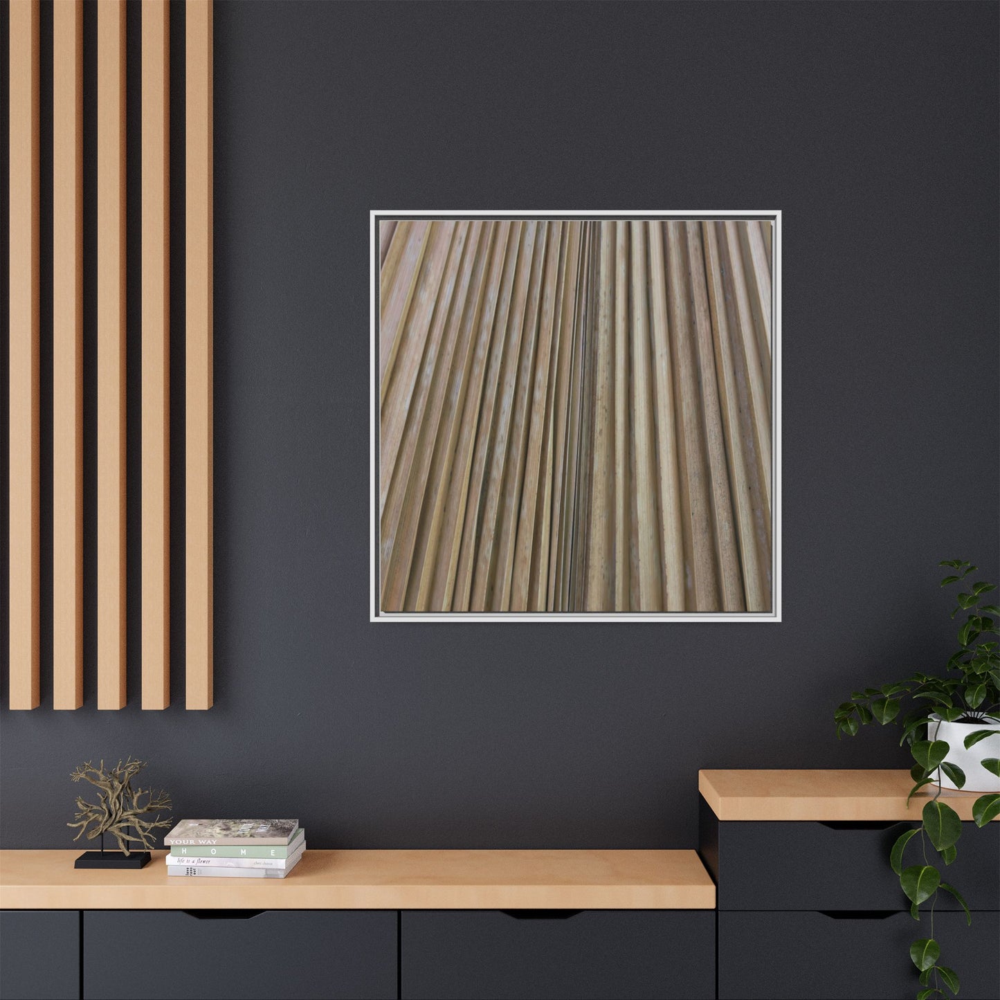 Wooden Whispers - Unique Stretched Canvas Wall Art - Art By Earth