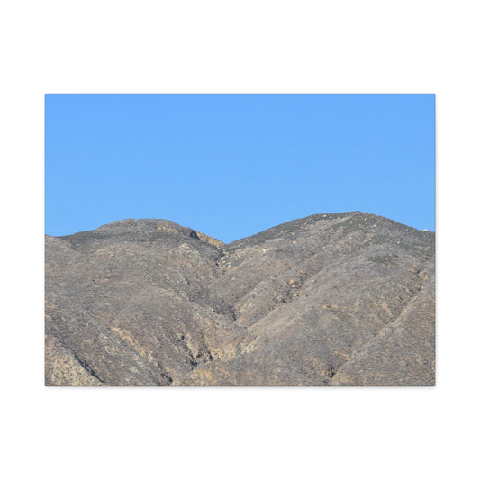 Dusty Peaks of Silence - Unique Frameless Canvas Wall Art - Art By Earth