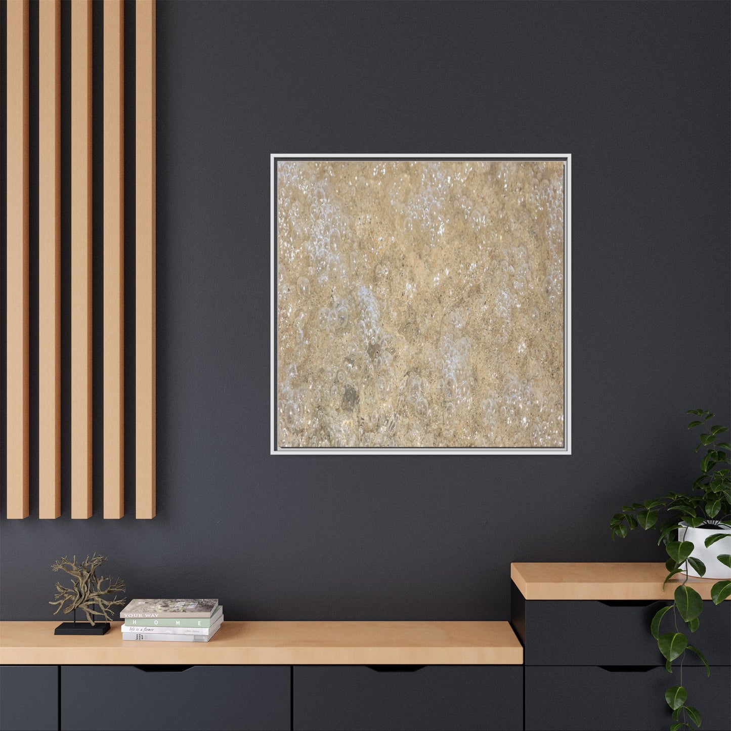 Bubbling Sand - Unique Stretched Canvas Wall Art - Art By Earth