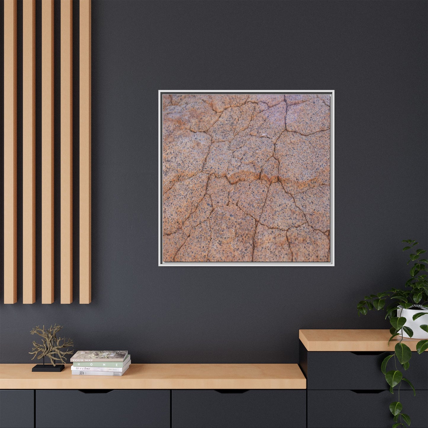 Fragmented Earth - Unique Stretched Canvas Wall Art - Art By Earth
