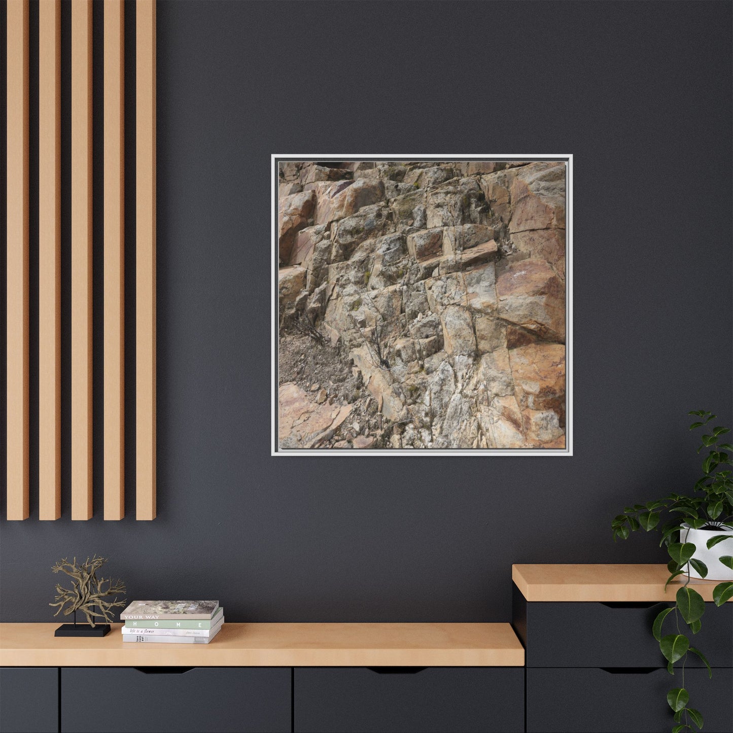 Stone's Silent Story - Unique Stretched Canvas Wall Art - Art By Earth