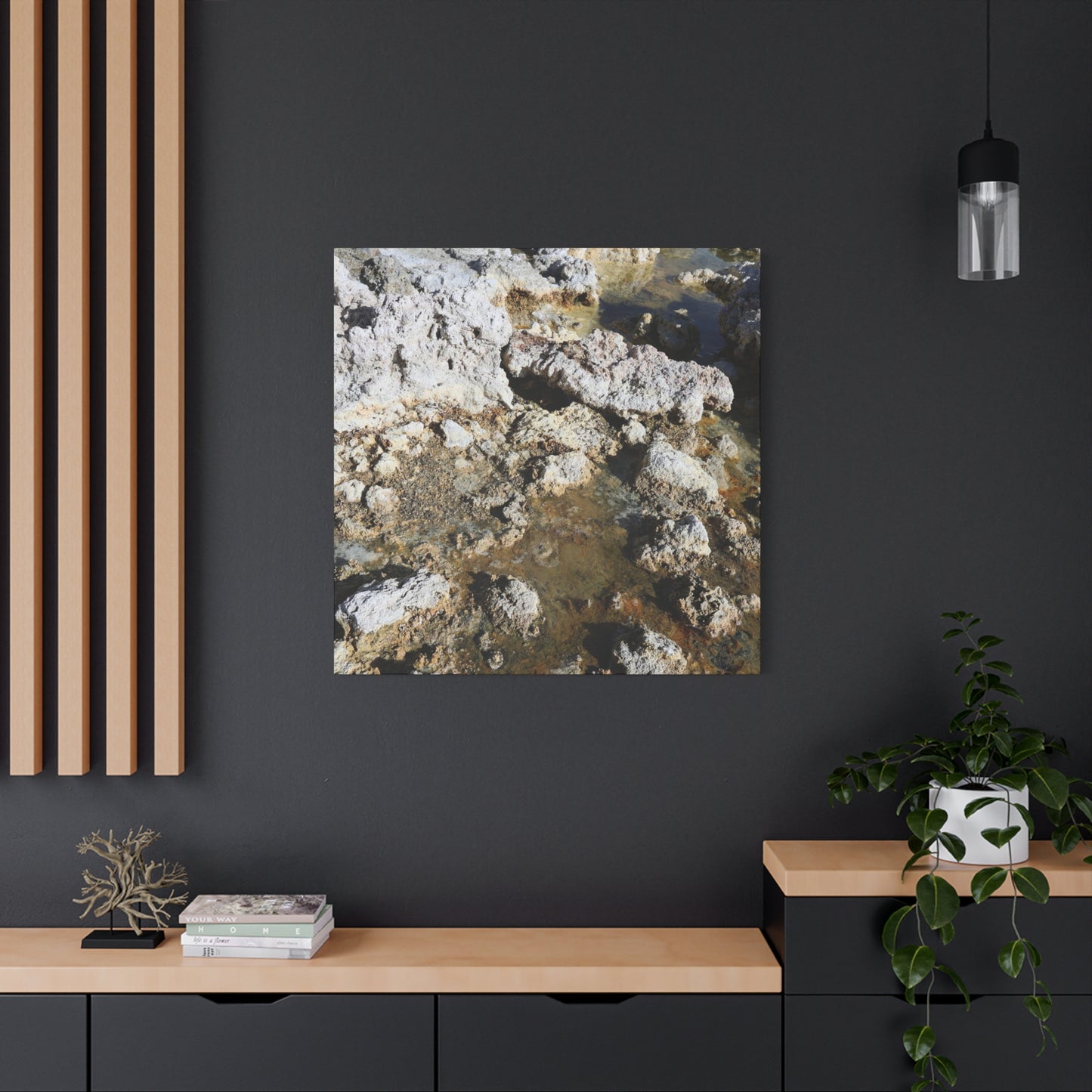 Weathered Stone Symphony - Unique Frameless Canvas Wall Art - Art By Earth