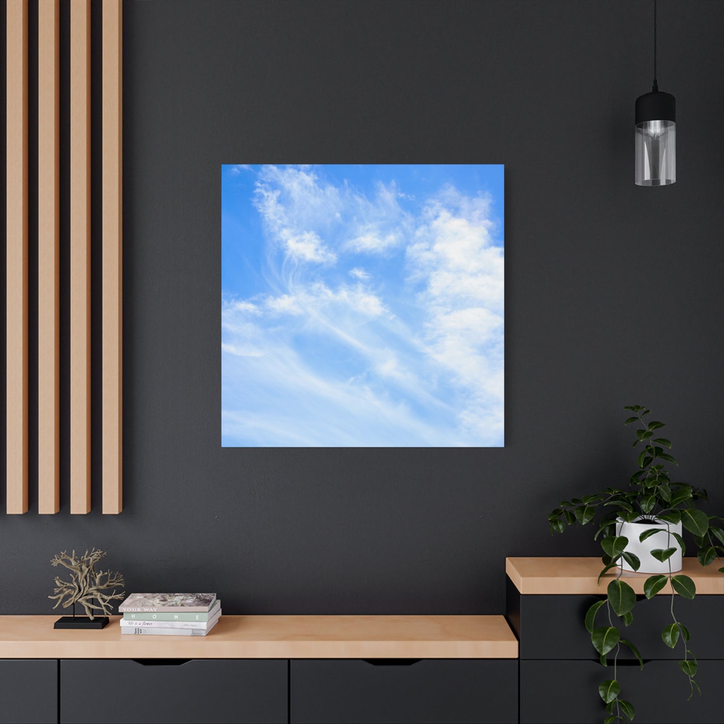 Whispers of Cerulean - Unique Frameless Canvas Wall Art - Art By Earth