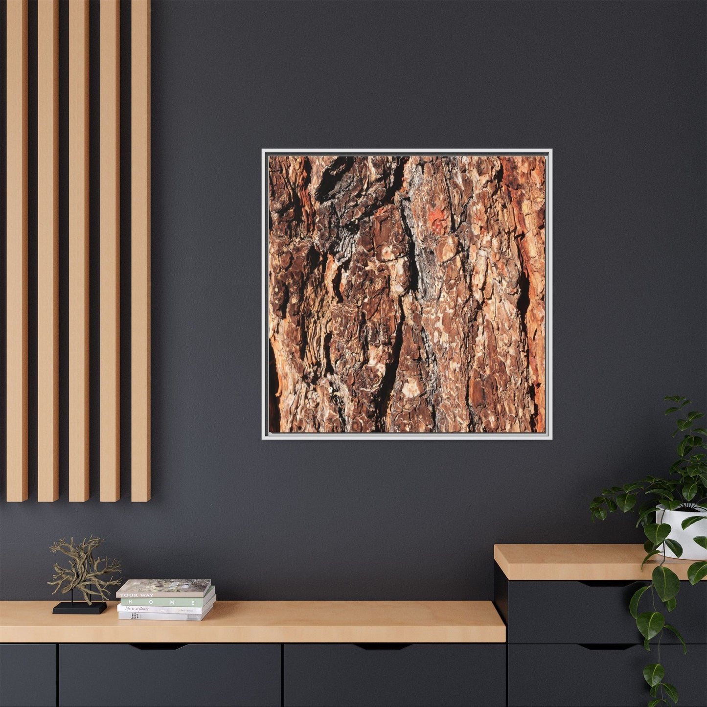 Nature's Rugged Canvas - Unique Stretched Canvas Wall Art