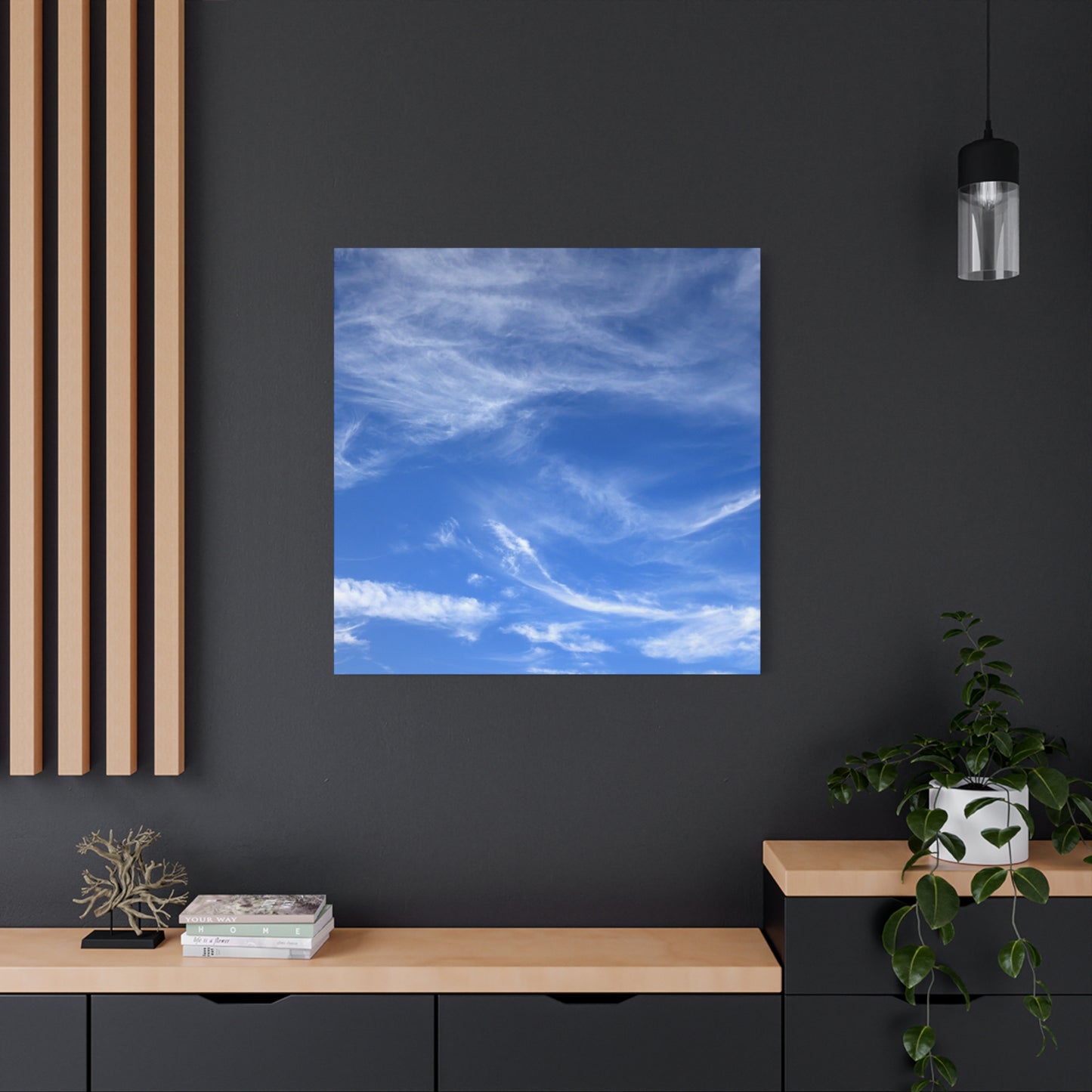 Sky's Ethereal Dance - Unique Frameless Canvas Wall Art - Art By Earth