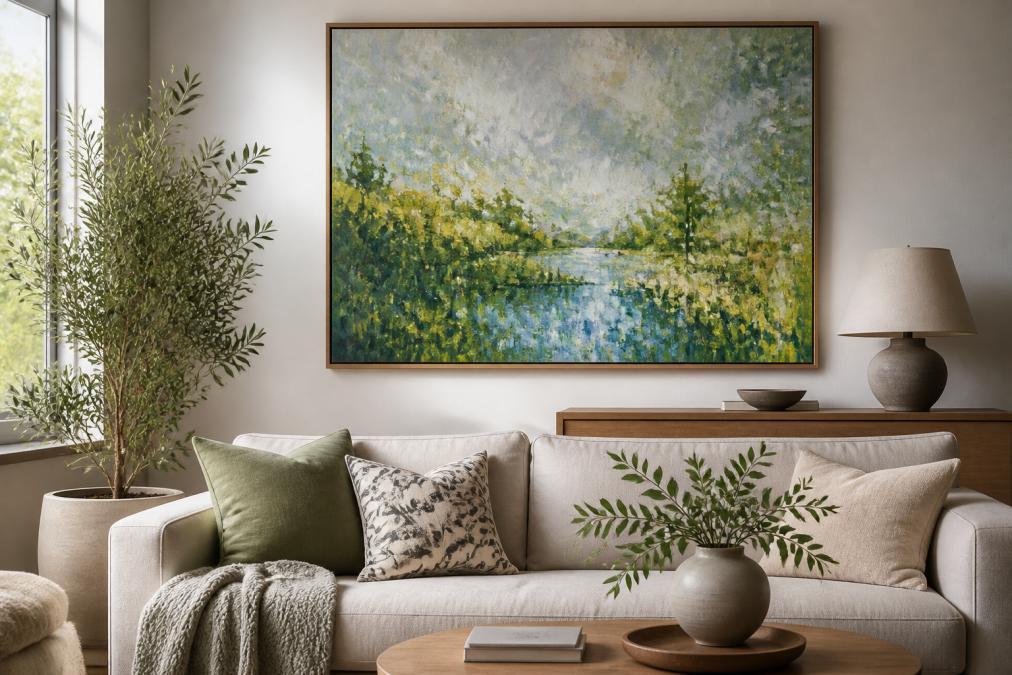 How to Style Impressionistic Nature Art at Home