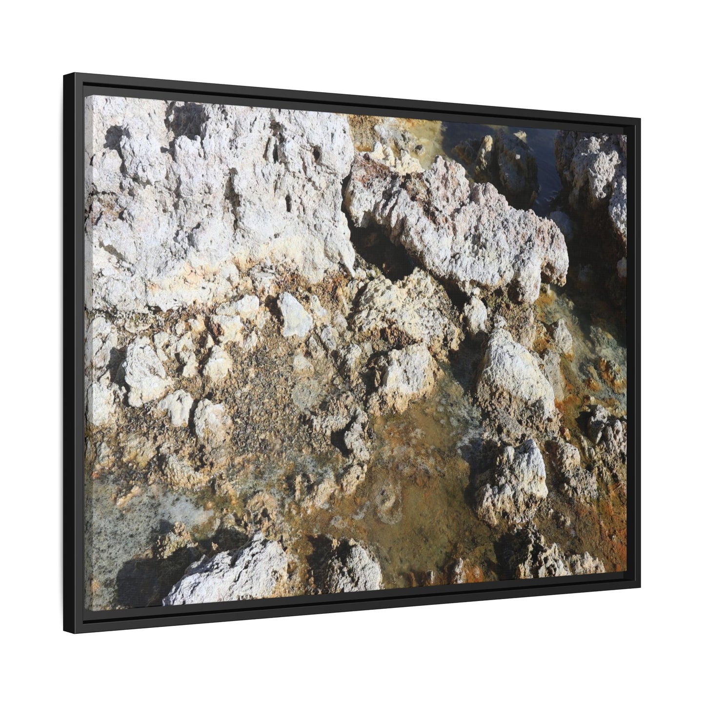 Strata of Silence - Unique Stretched Canvas Wall Art