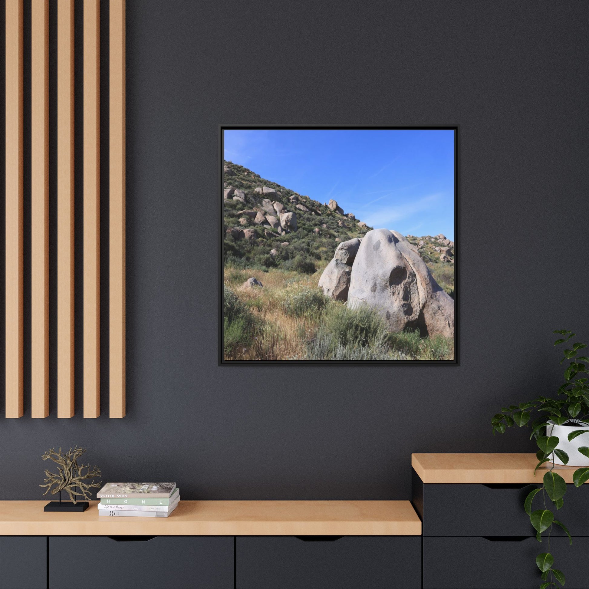 Ancient Stone Guardian - Unique Stretched Canvas Wall Art - Art By Earth