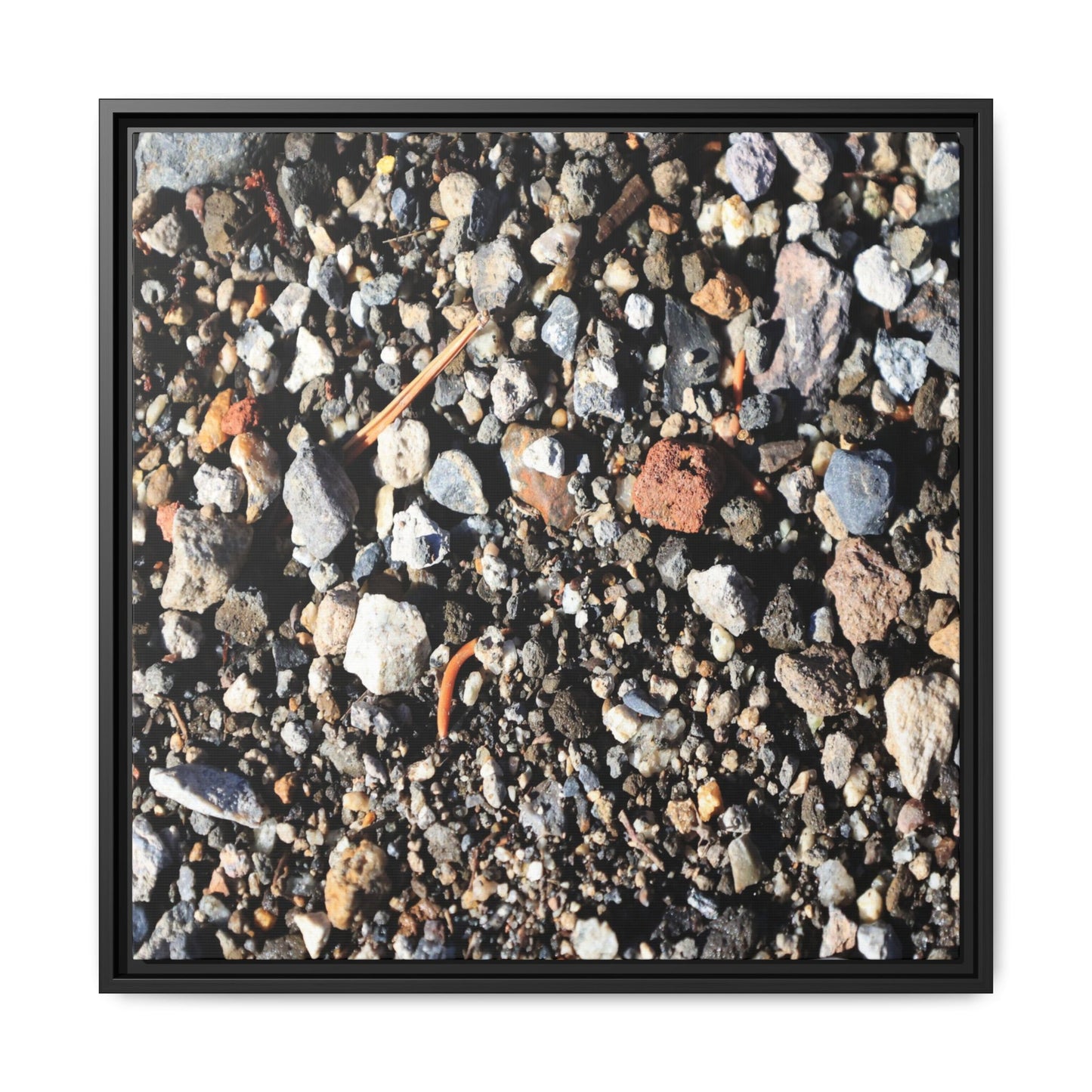 Stones and Soil - Unique Stretched Canvas Wall Art