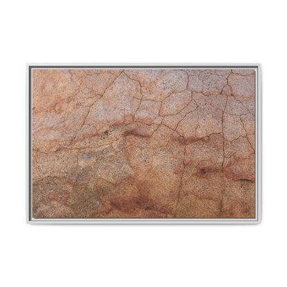 Russet Fissures - Unique Stretched Canvas Wall Art - Art By Earth