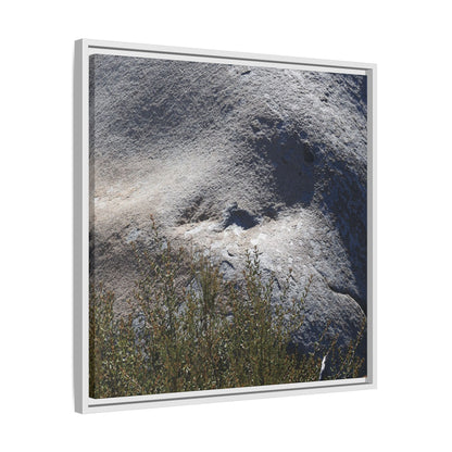 Weathered Boulder with Character - Unique Stretched Canvas Wall Art