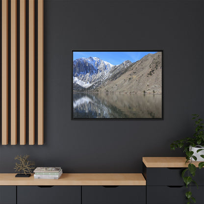 Mountain Mirror - Unique Stretched Canvas Wall Art