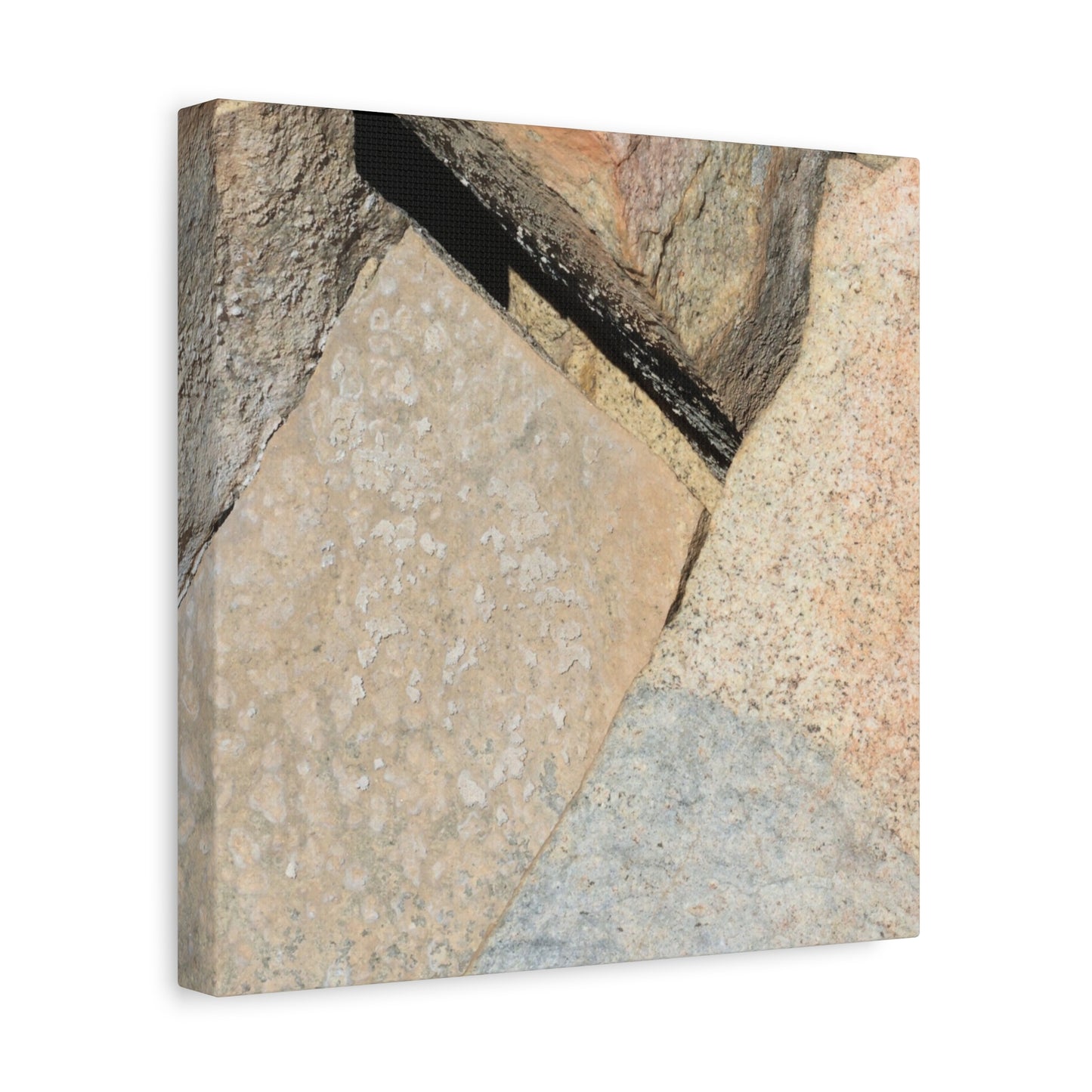 Stone Fragments - Unique Frameless Canvas Wall Art - Art By Earth
