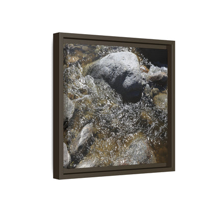 Water's Dance Over Stone - Unique Stretched Canvas Wall Art - Art By Earth