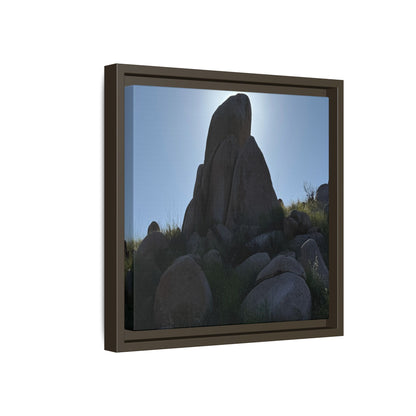 Boulder Silhouette - Unique Stretched Canvas Wall Art - Art By Earth